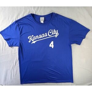 MLB Kansas City Royals‎ Baseball Gordon #4 Shirt Men's XL Game Day Team Wear